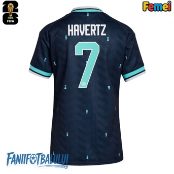 Germania Kai Havertz #7 Echipament de Fotbal Replică Mondial 2026 Femei Deplasare